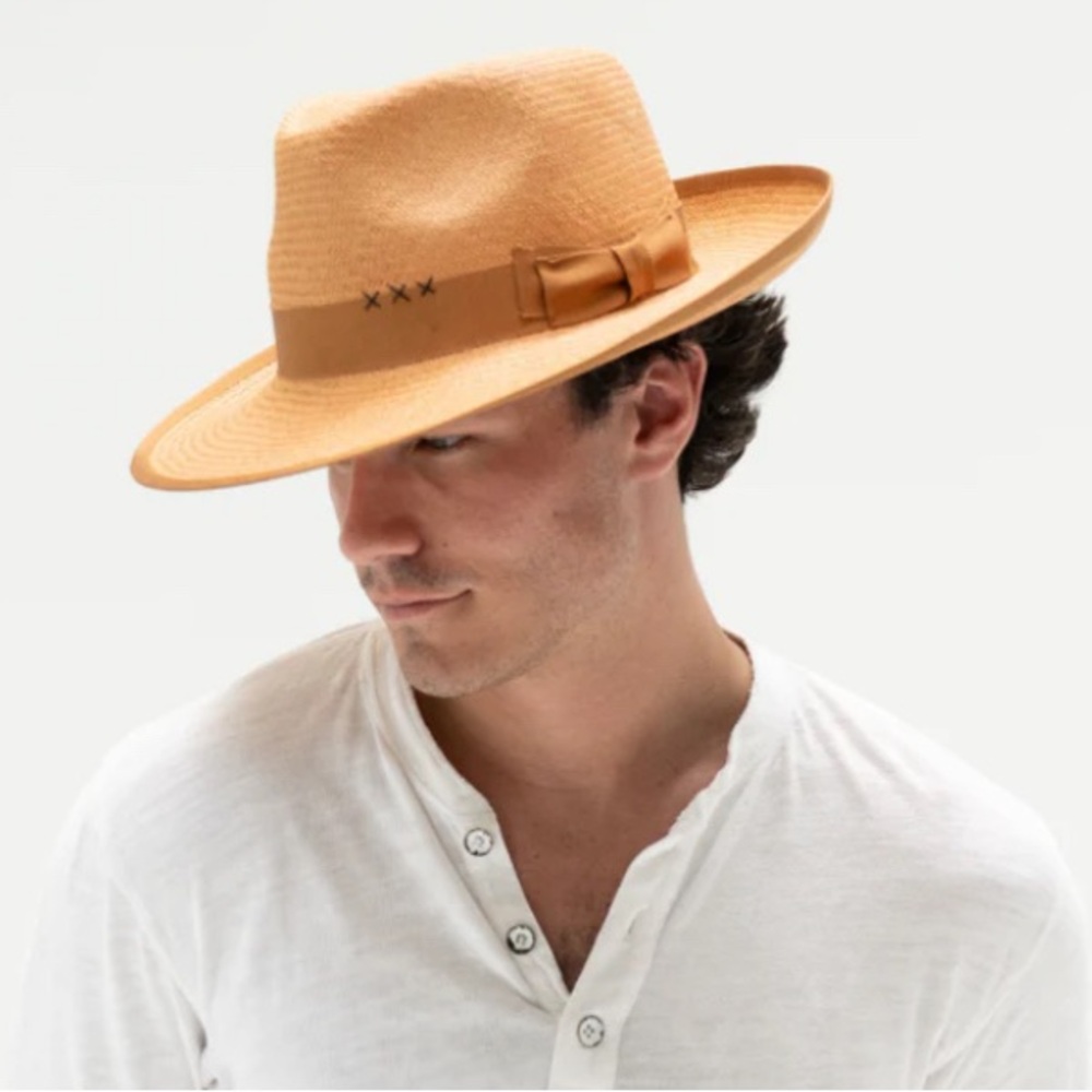 Brooks Brothers Straw Panama Fedora Hat - Picture 3 of 11